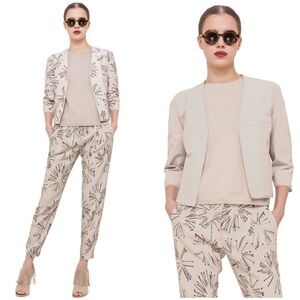 New! AKRIS Punto Matchstick Print Reversible Jacket 🔥 Medium! Org $1,390 Sale!